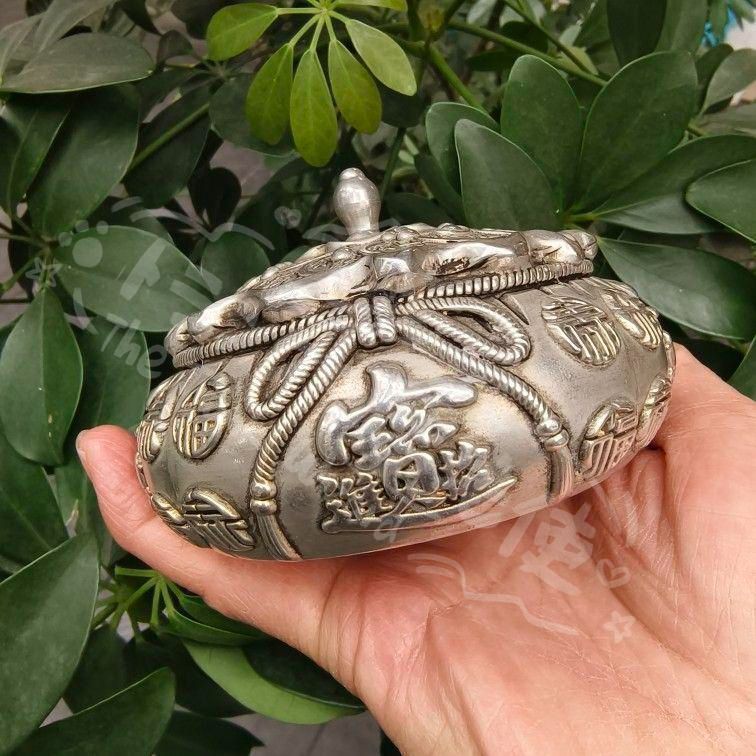 金銀満倉銭袋貯蔵タンク 置物