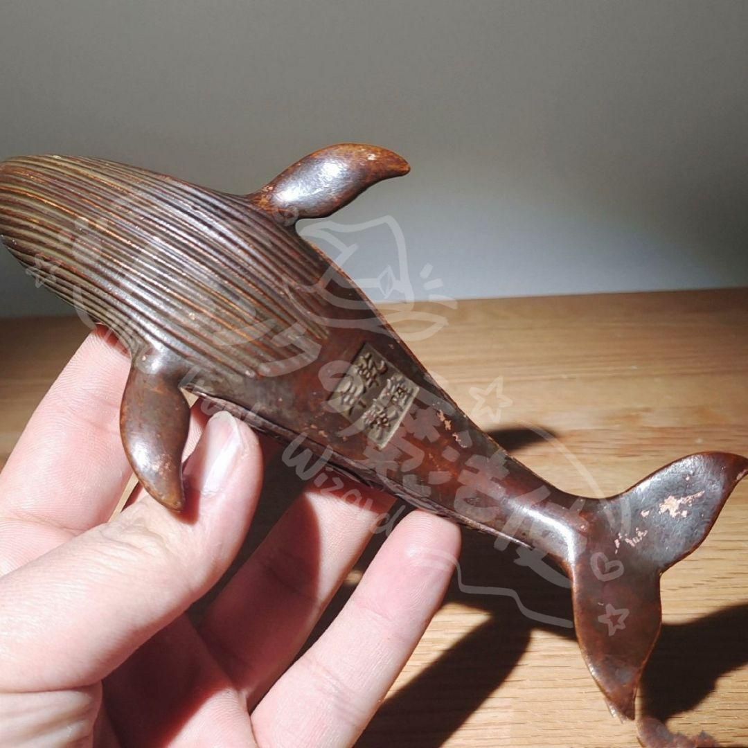 新年ギフト銅細工 くじら香炉 香道具 装飾品 工芸品 美術品 置物