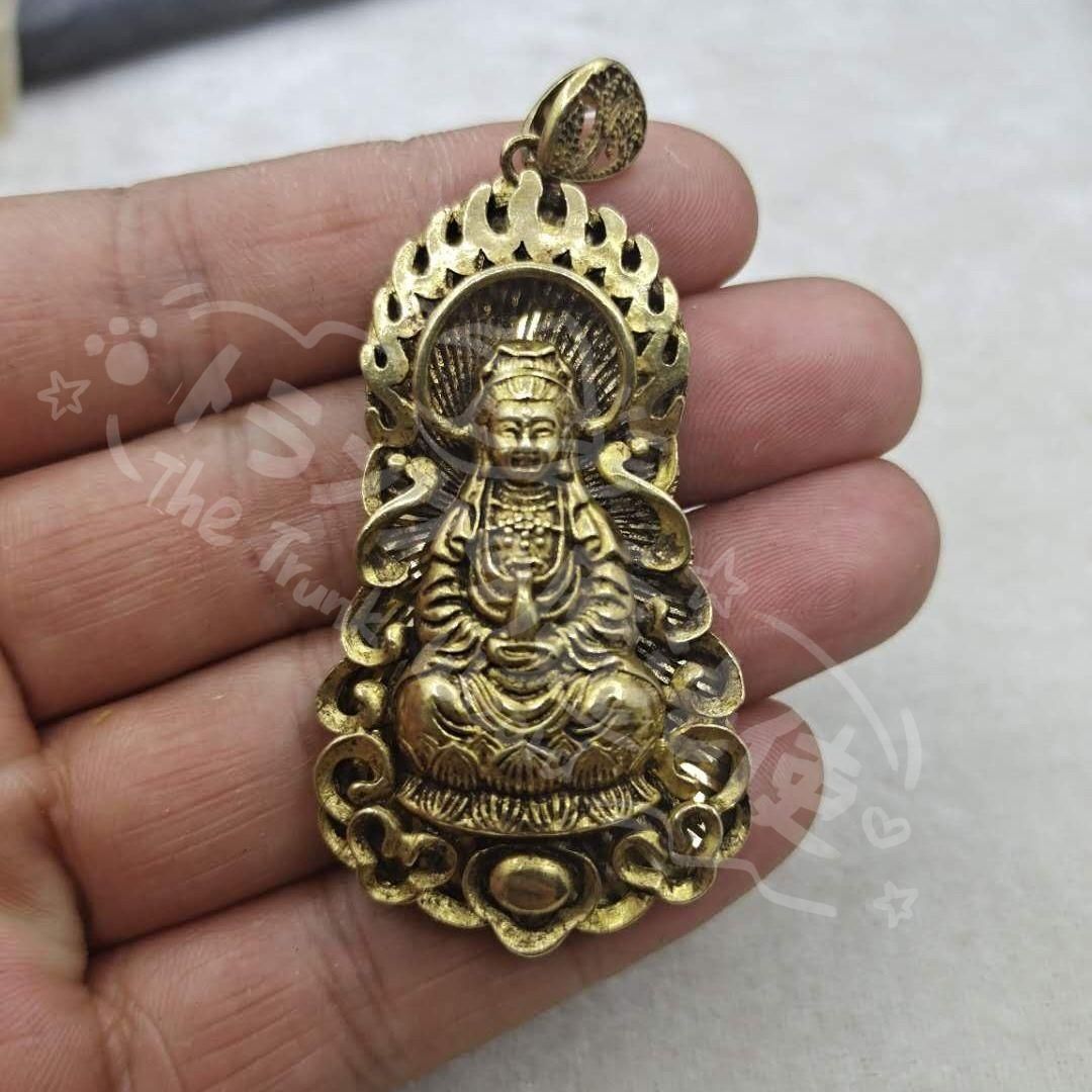 修縁堂】 鎮宅辟邪 蓮華丸台座 浄瓶観音 木彫仏教 仏教工芸品 【公式通販】