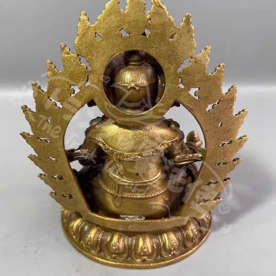 新年ギフト仏教美術 黄財神仏像 密教護法 供養仏像 開運 招財 置物