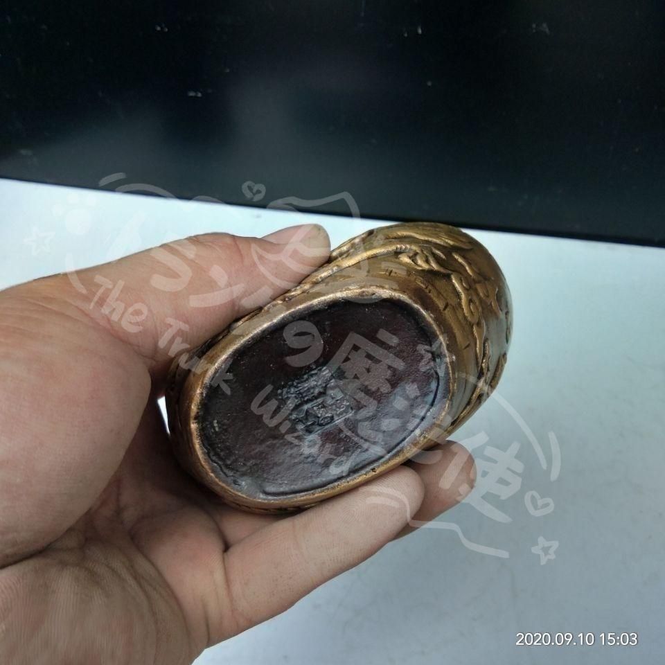 新年ギフト元宝弥勒仏 銅製品 鎮宅辟邪 開運風水 招財 置物CZW1207P497