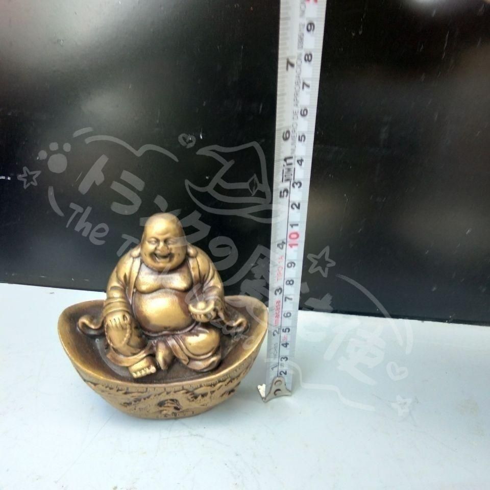 新年ギフト元宝弥勒仏 銅製品 鎮宅辟邪 開運風水 招財 置物CZW1207P497