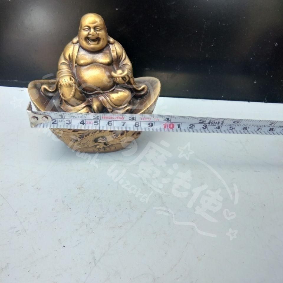 新年ギフト元宝弥勒仏 銅製品 鎮宅辟邪 開運風水 招財 置物CZW1207P497