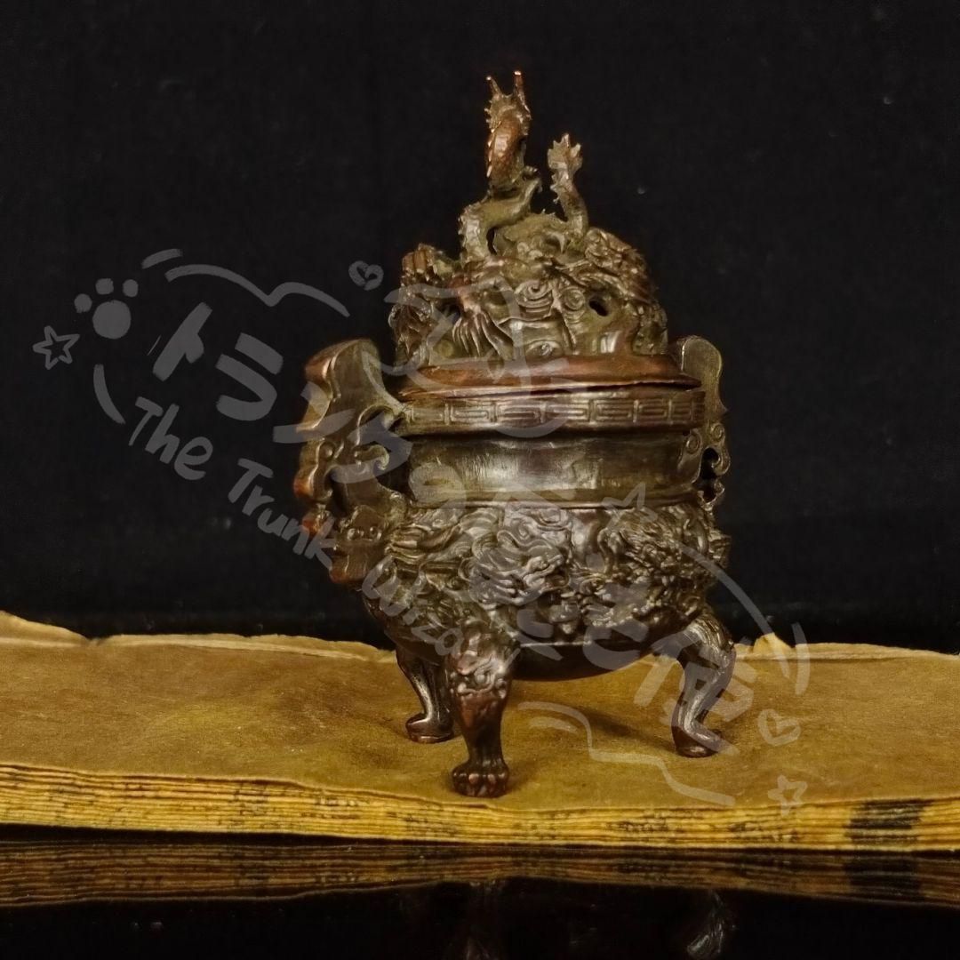 香炉  九龍     工芸品  美術品 置物 新年ギフト銅製九龍鼎 九龍丹炉 香炉塔 装飾品 工芸品 美術品 置物
