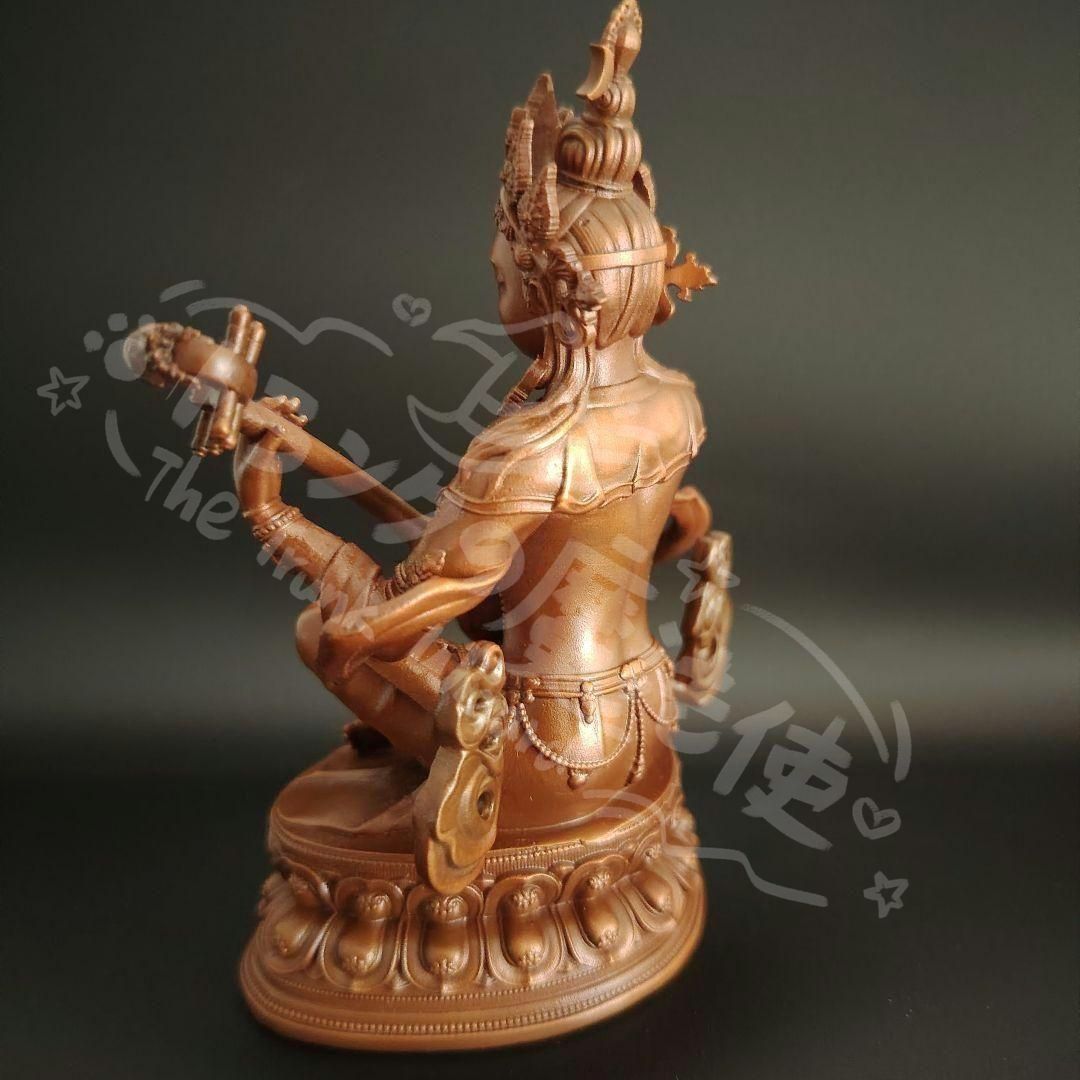 新年ギフト仏教美術 仏像 妙音天女仏像 銅製品工芸品 置物CZW1207P954