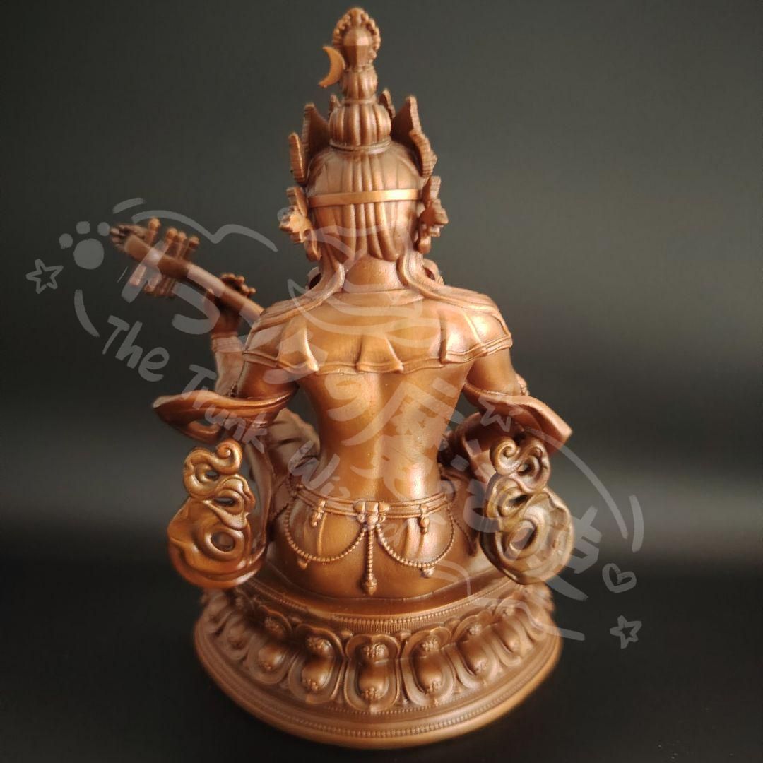 新年ギフト仏教美術 仏像 妙音天女仏像 銅製品工芸品 置物CZW1207P954