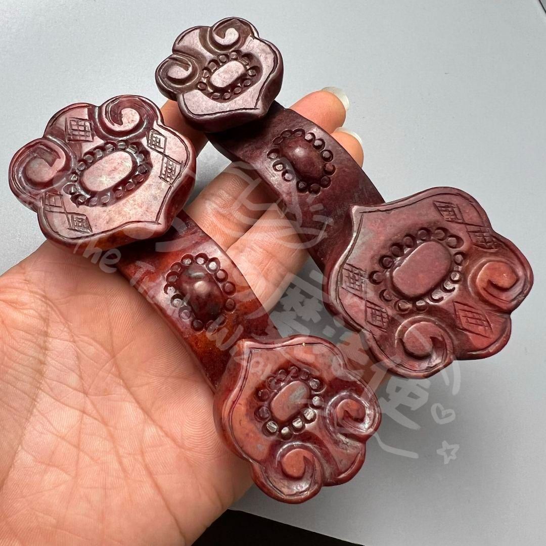 新年ギフト如意 一対 置物 工芸品 美術品