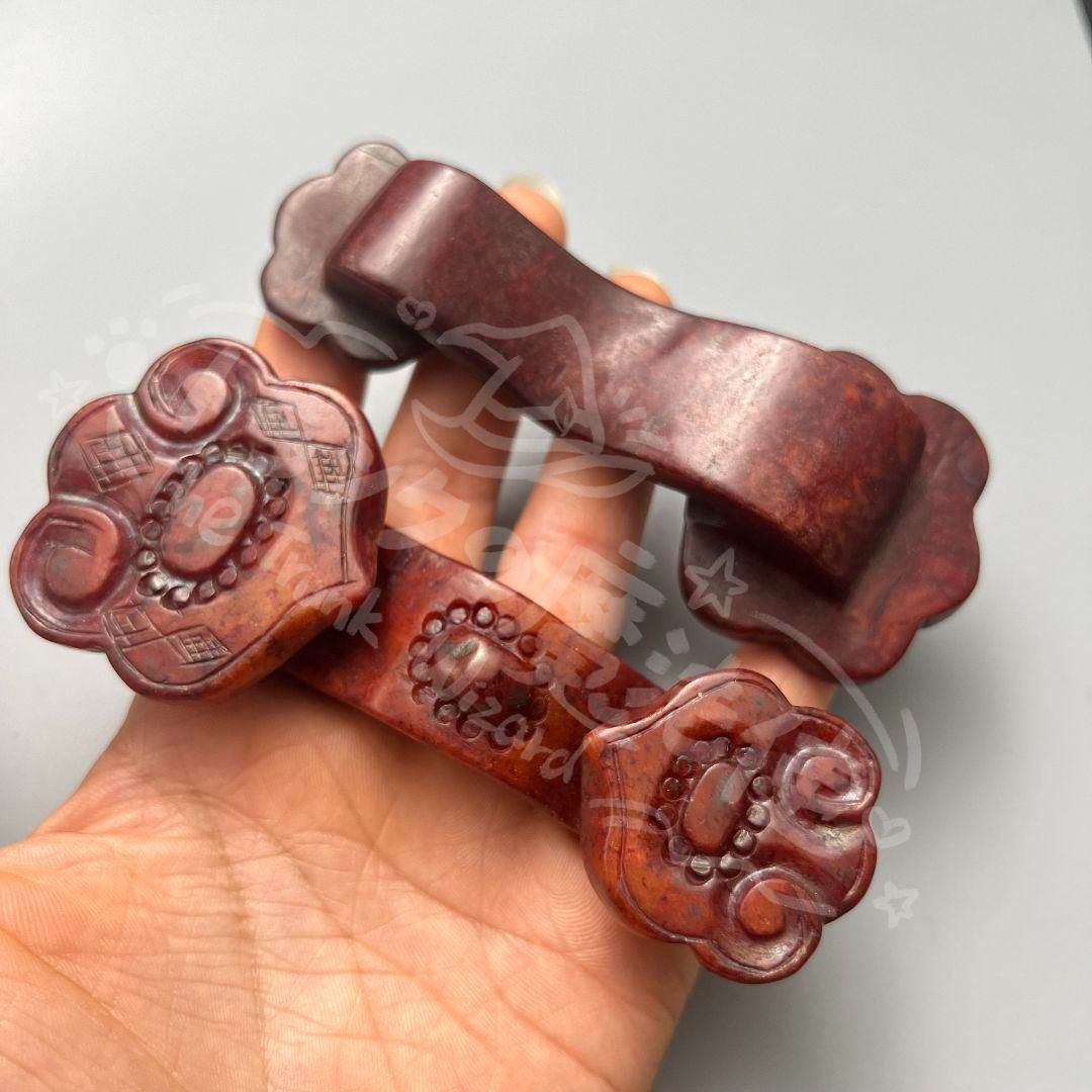 新年ギフト如意 一対 置物