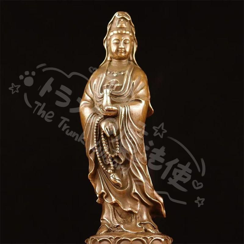 銅製 仏像 浄水観音菩薩仏像 仏間供養 銅製品 工芸品 置物 新年ギフト銅製 仏像 浄水観音菩薩仏像 仏間供養 銅製品 工芸品 置物