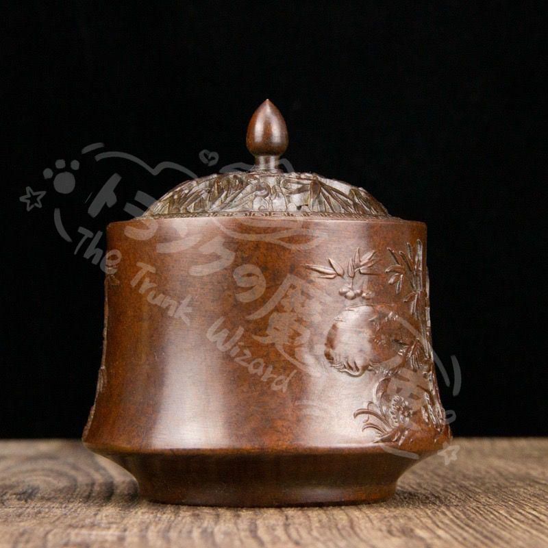 新年ギフトパンダ文竹薫香炉