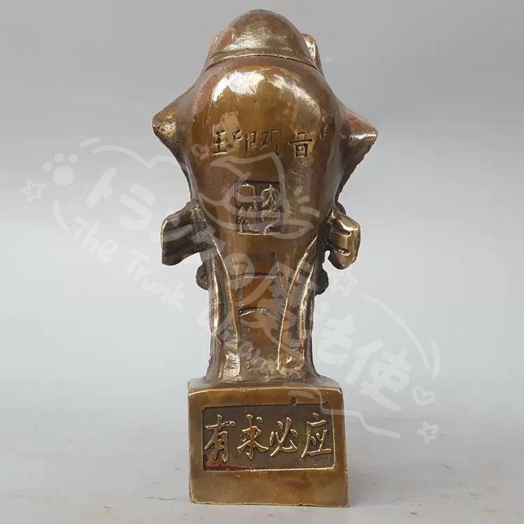 銅製 観音様の印章 観音像 彫刻 置物 開運 風水 工芸品 新年ギフト銅製 観音様の印章 観音像 彫刻 置物 開運 風水 工芸品