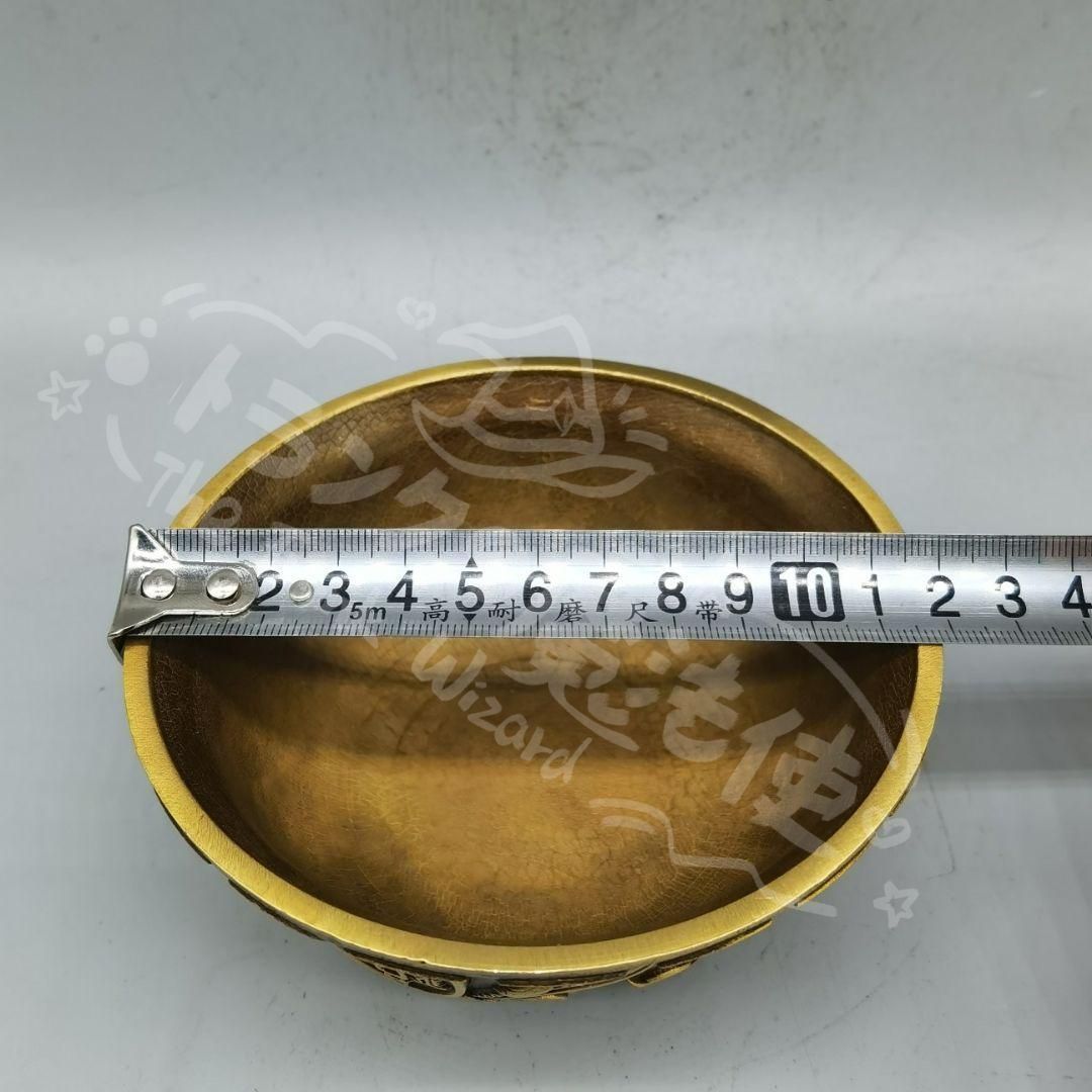 新年ギフト銅器 銅碗 招財進宝 聚宝盆 香炉 開運風水 装飾品 工芸品