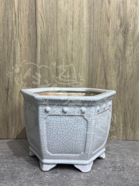 新年ギフト超 盆栽鉢 丸い鉢 白磁鉢 山野草鉢 多肉植木鉢 小品大品盆栽鉢 陶器鉢置物