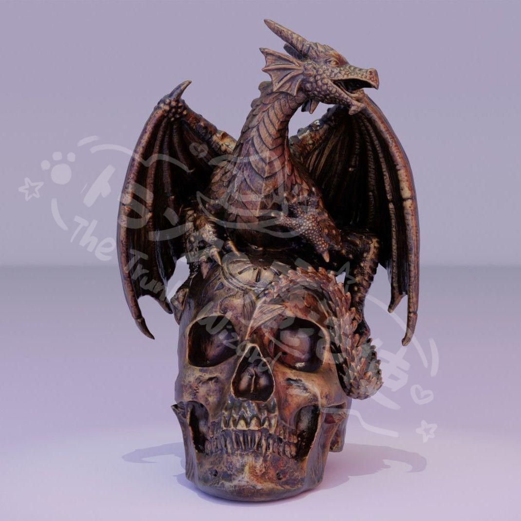 新年ギフト飛竜髑髏像 文房装飾品 現代 置物