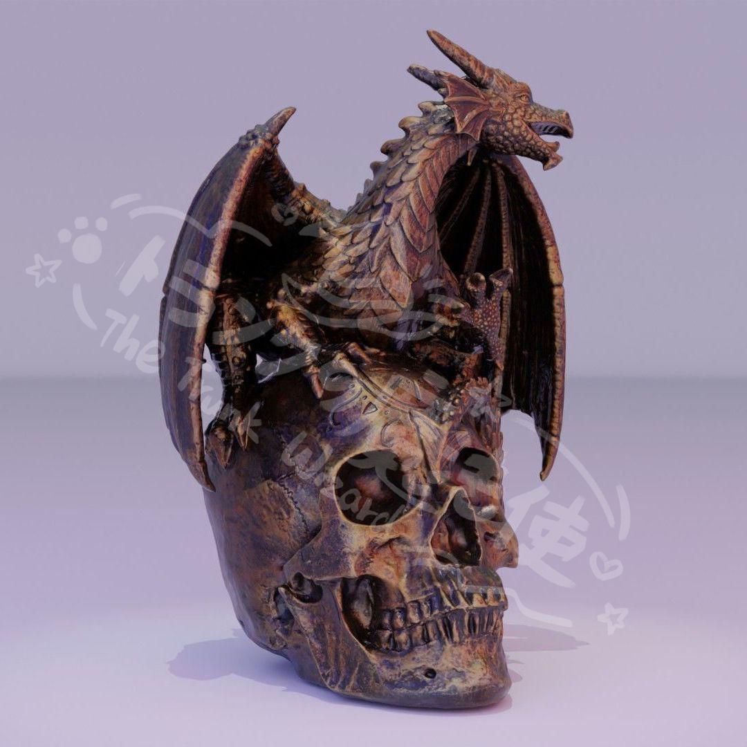 新年ギフト飛竜髑髏像 文房装飾品 現代 置物