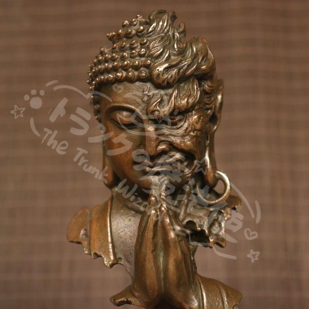 新年ギフト銅 細工 釈迦如来仏仏像 事務デスクトップ机 茶室 茶寵 置物