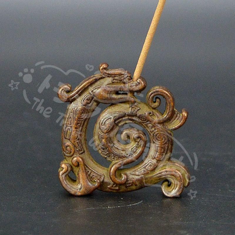 新年ギフト銅 細工 竜牌 竜香挿 線香炉 装飾品 工芸品 置物CZW1207P205
