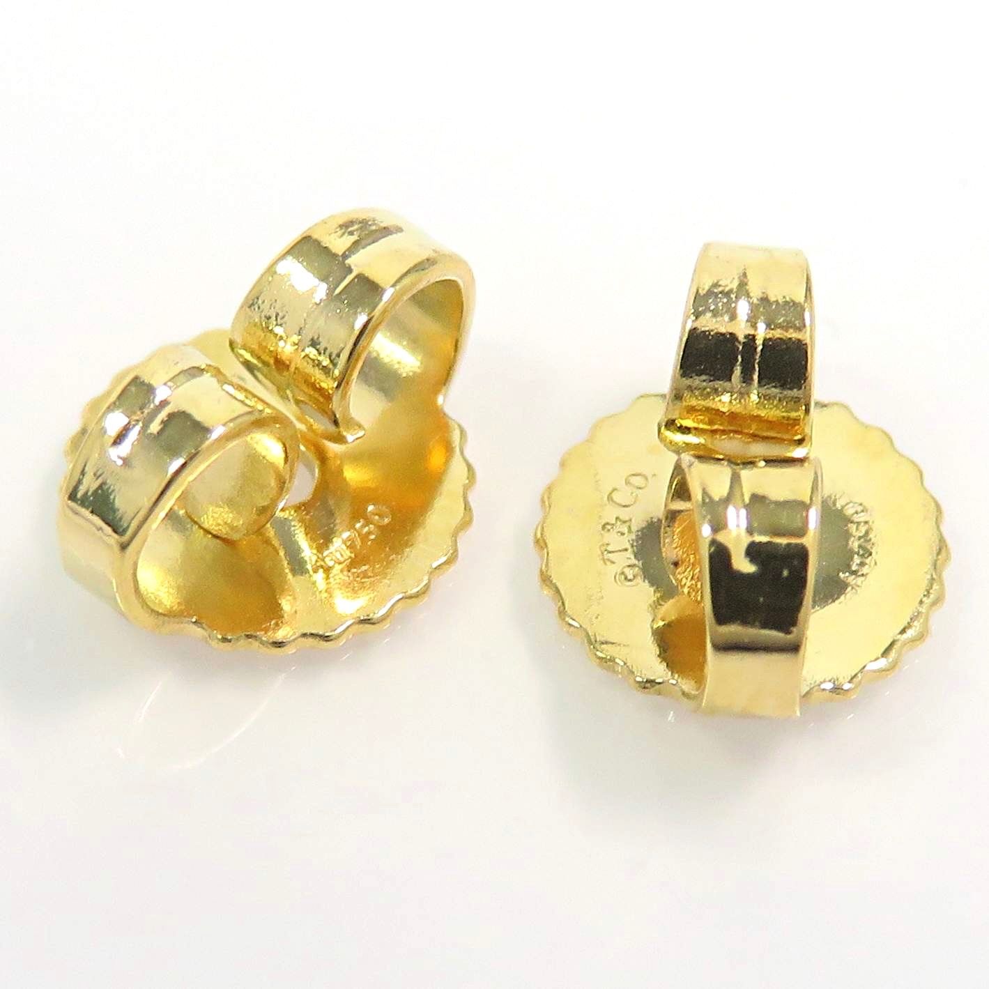 TIFFANY&Co ティファニー Au750 バイザヤード ピアス イエローゴールド