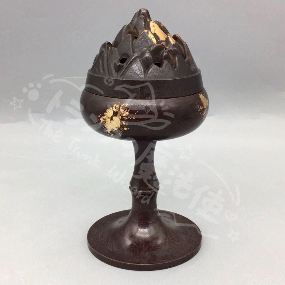  新年ギフト銅製 博山炉 禅意香炉 茶室香炉 香道具 装飾品 工芸品 置物 結婚祝い テーブルフラワー 仏事用香炉 仏壇 仏具