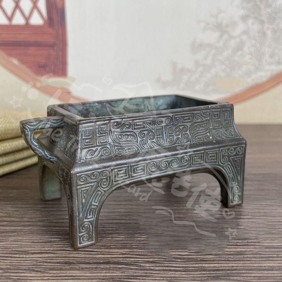 新年ギフト瑞獣三足鼎天子竜頭香炉 香道具 仏具 工芸品 美術品 置物