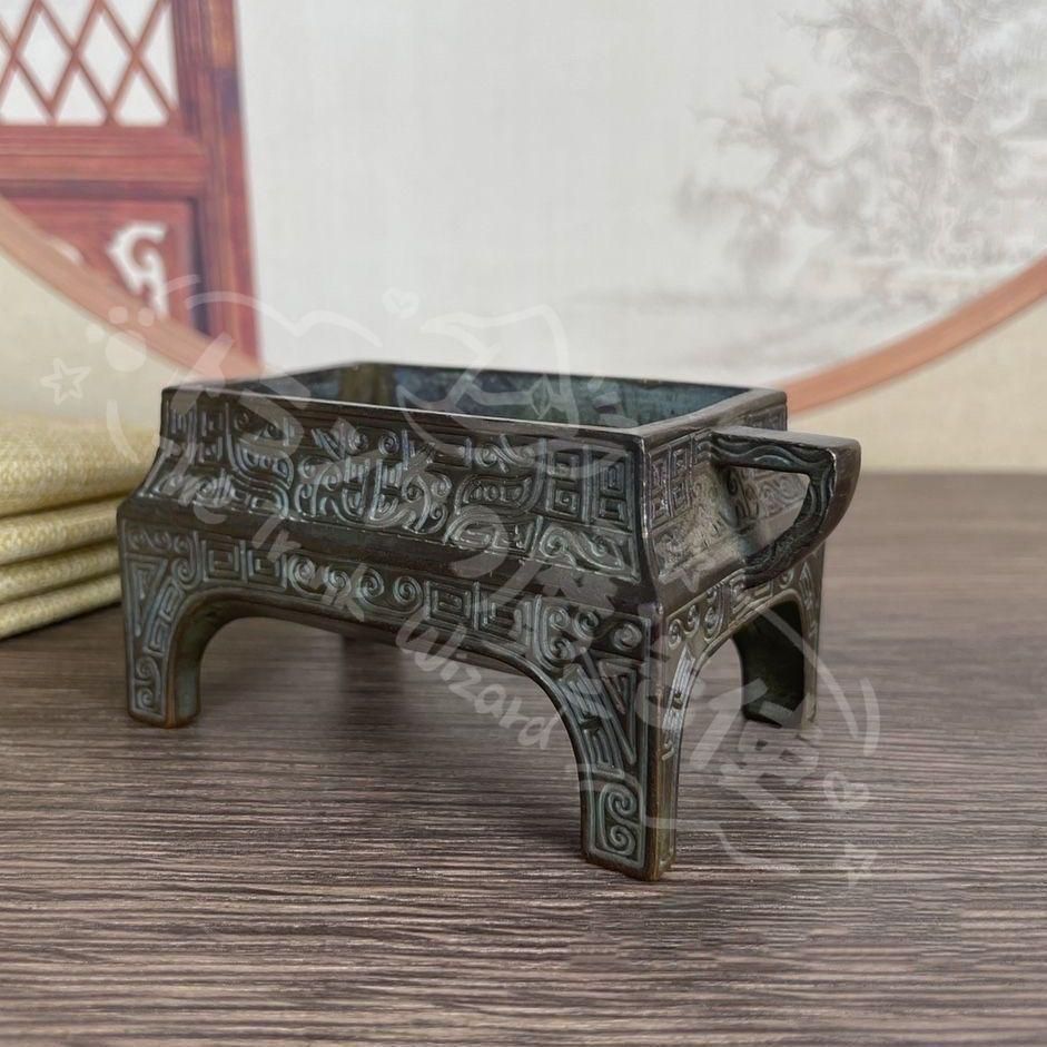 新年ギフト瑞獣三足鼎天子竜頭香炉 香道具 仏具 工芸品 美術品 置物