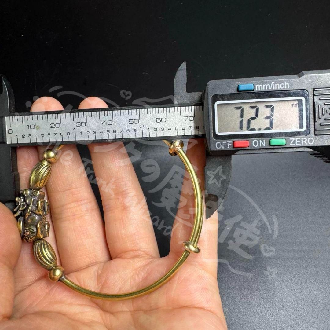 新年ギフト銅 細工 大清乾隆麒麟腕輪 招財 装飾品 現代工芸品 美術品