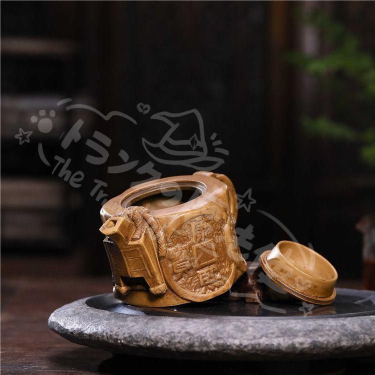 新年ギフト金貨の壺 紫砂壺 紫泥急須 茶壺 茶道具置物 古置物