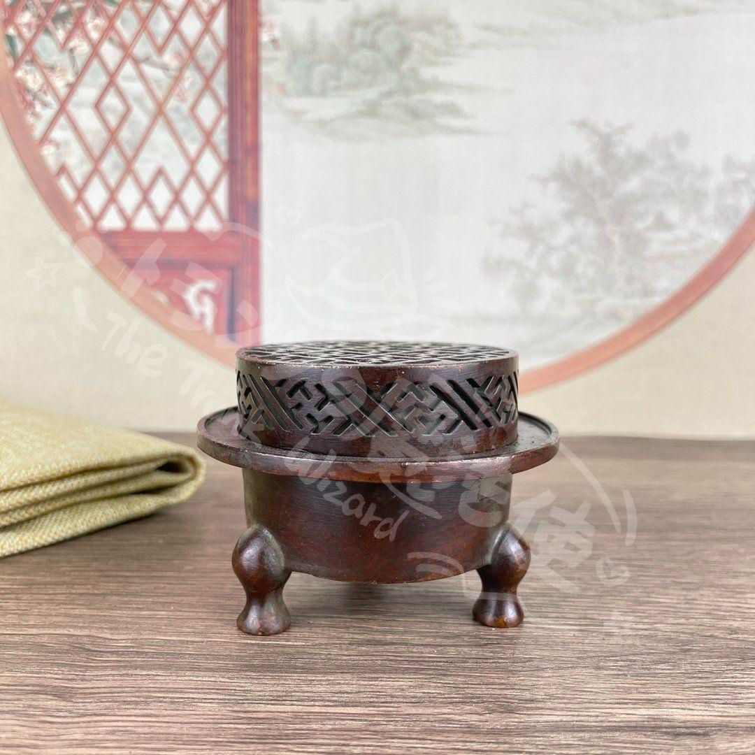 新年ギフト銅製 三本足香炉 香道具 工芸品 美術品 置物