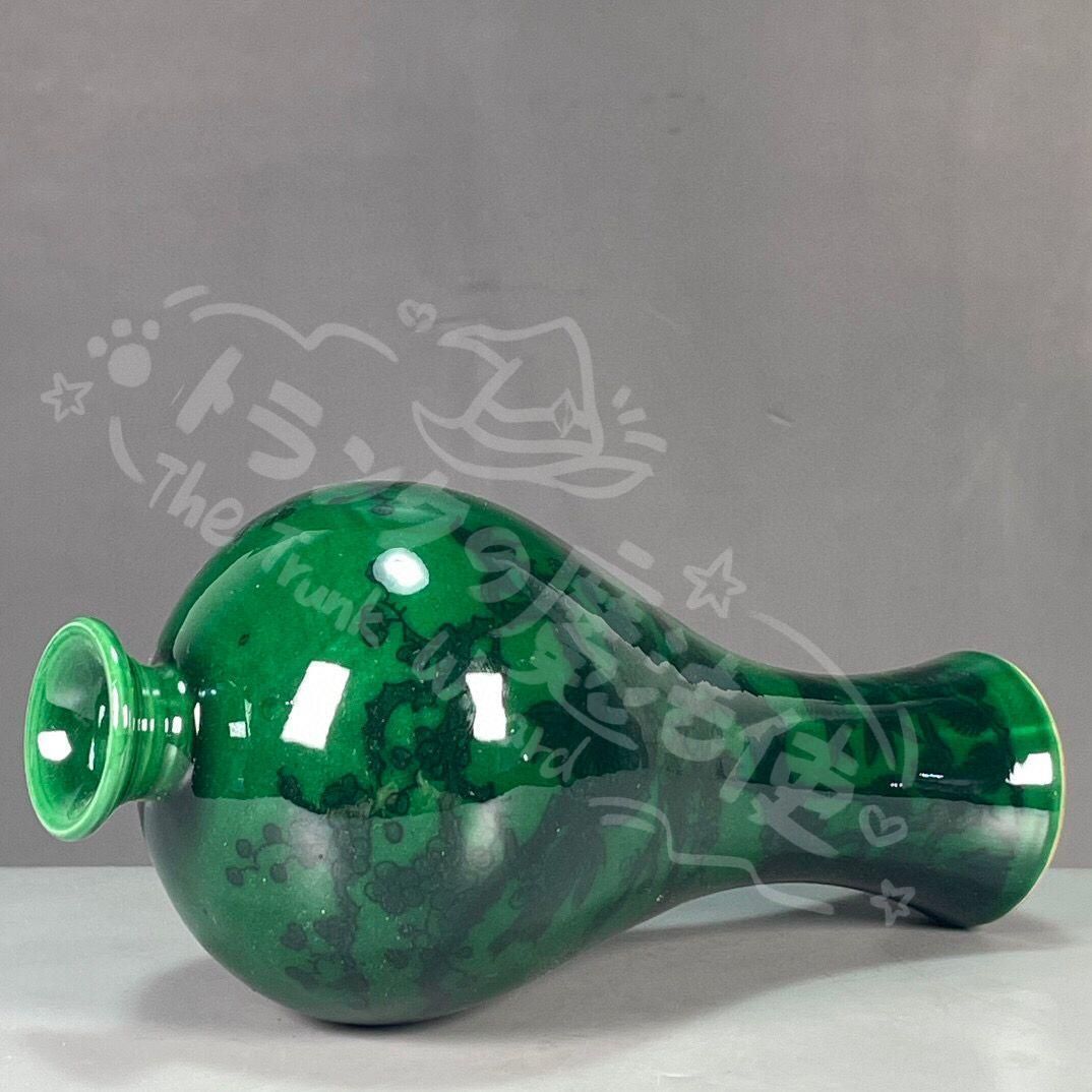 新年ギフト清乾隆緑釉梅花図紋梅瓶 景徳鎮 陶磁器 装飾品 工芸品 美術