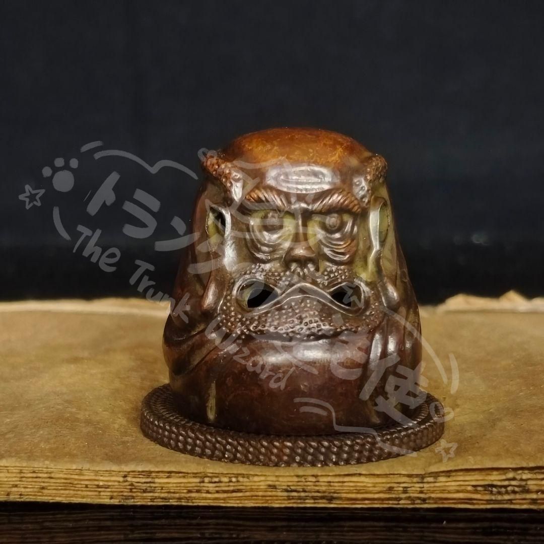 新年ギフト銅細工 達磨祖師仏像香炉 装飾品 工芸品 美術品 置物