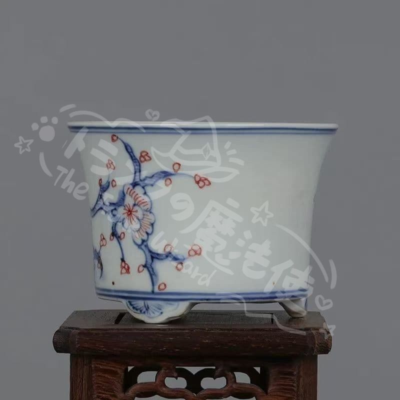 新年ギフト花紋盆栽鉢 青磁鉢 山野草鉢 多肉植物 植木鉢 小品大品盆栽