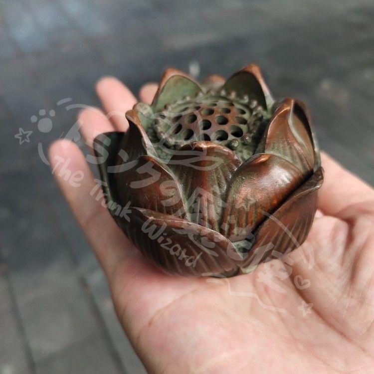 新年ギフト香炉 蓮華香炉 茶室焚香炉 茶道具 香道具 工芸品 置物