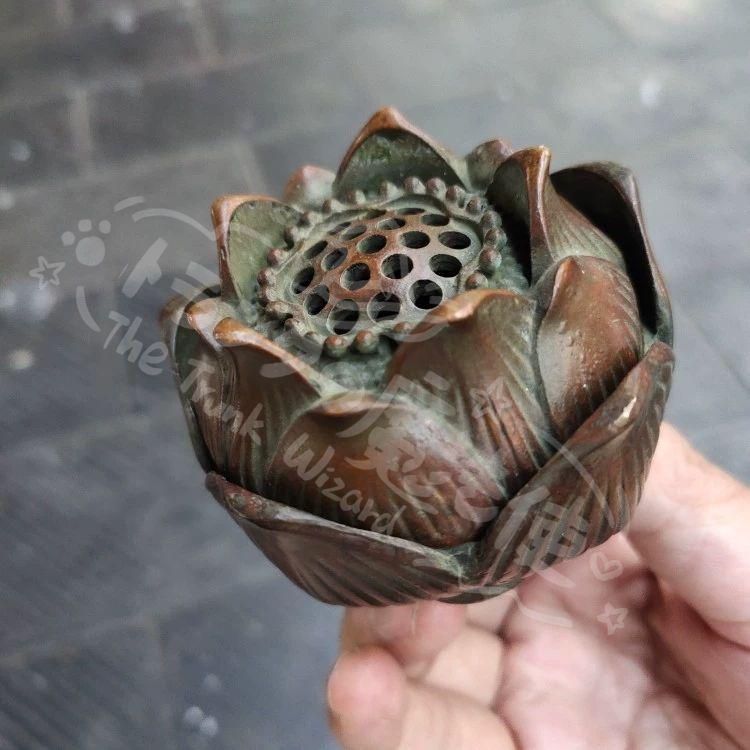 新年ギフト香炉 蓮華香炉 茶室焚香炉 茶道具 香道具 置物