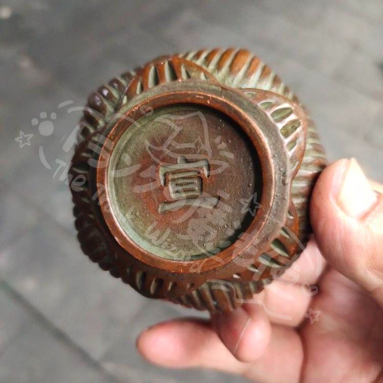 新年ギフト香炉 蓮華香炉 茶室焚香炉 茶道具 香道具 工芸品 置物