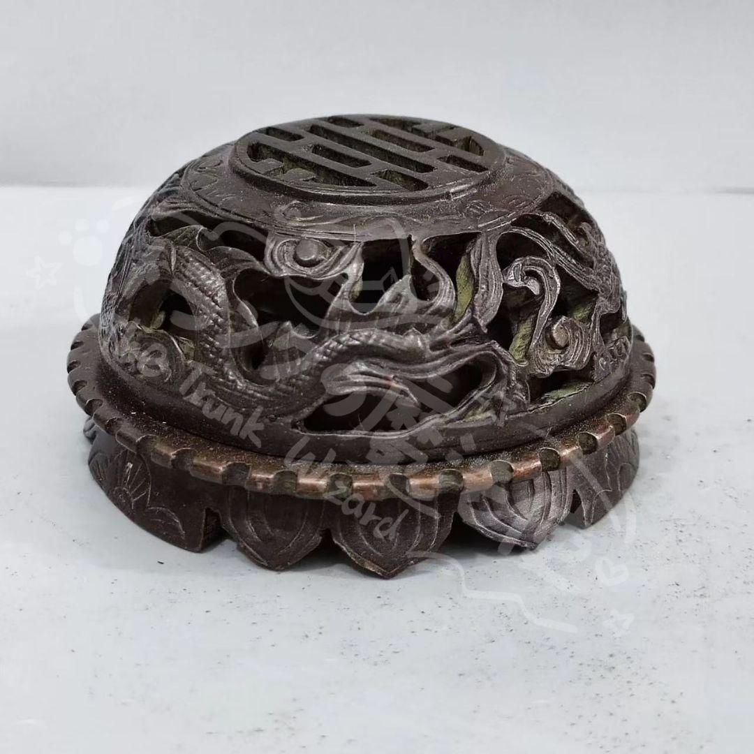 新年ギフト銅細工 蓮華鳳炉香炉 香道具 装飾品 工芸品 美術品 置物