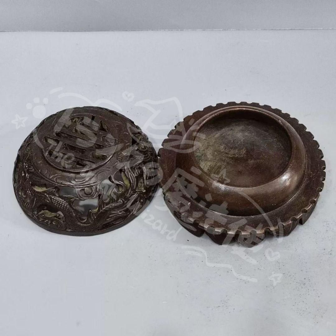 新年ギフト銅細工 蓮華鳳炉香炉 香道具 装飾品 工芸品 美術品 置物