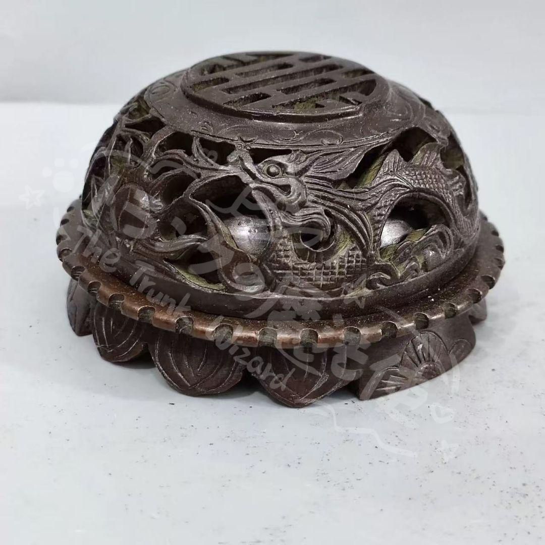 新年ギフト銅細工 蓮華鳳炉香炉 香道具 装飾品 工芸品 美術品 置物