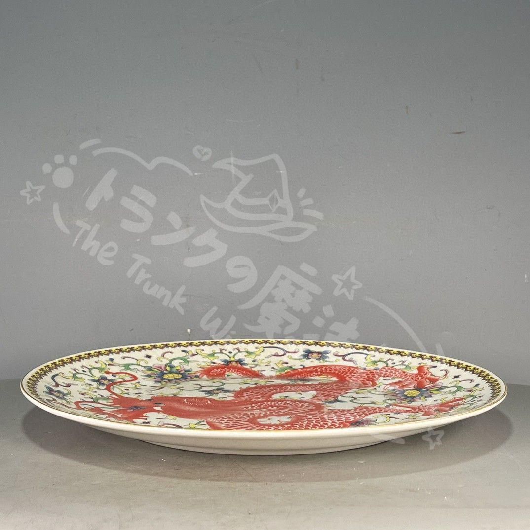 新年ギフト大清乾隆五彩???? 景徳鎮 陶磁器 装飾品 現代工芸品 美術品