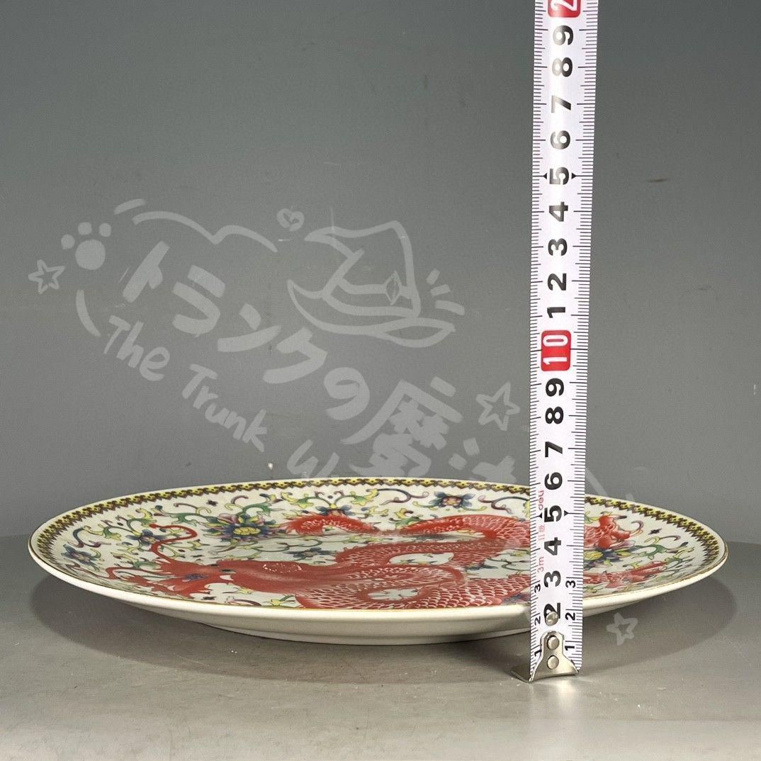 古美術 工藝品 中国陶瓷 新年ギフト大清乾隆五彩???? 景徳鎮 陶磁器 装飾品 現代工芸品 美術品