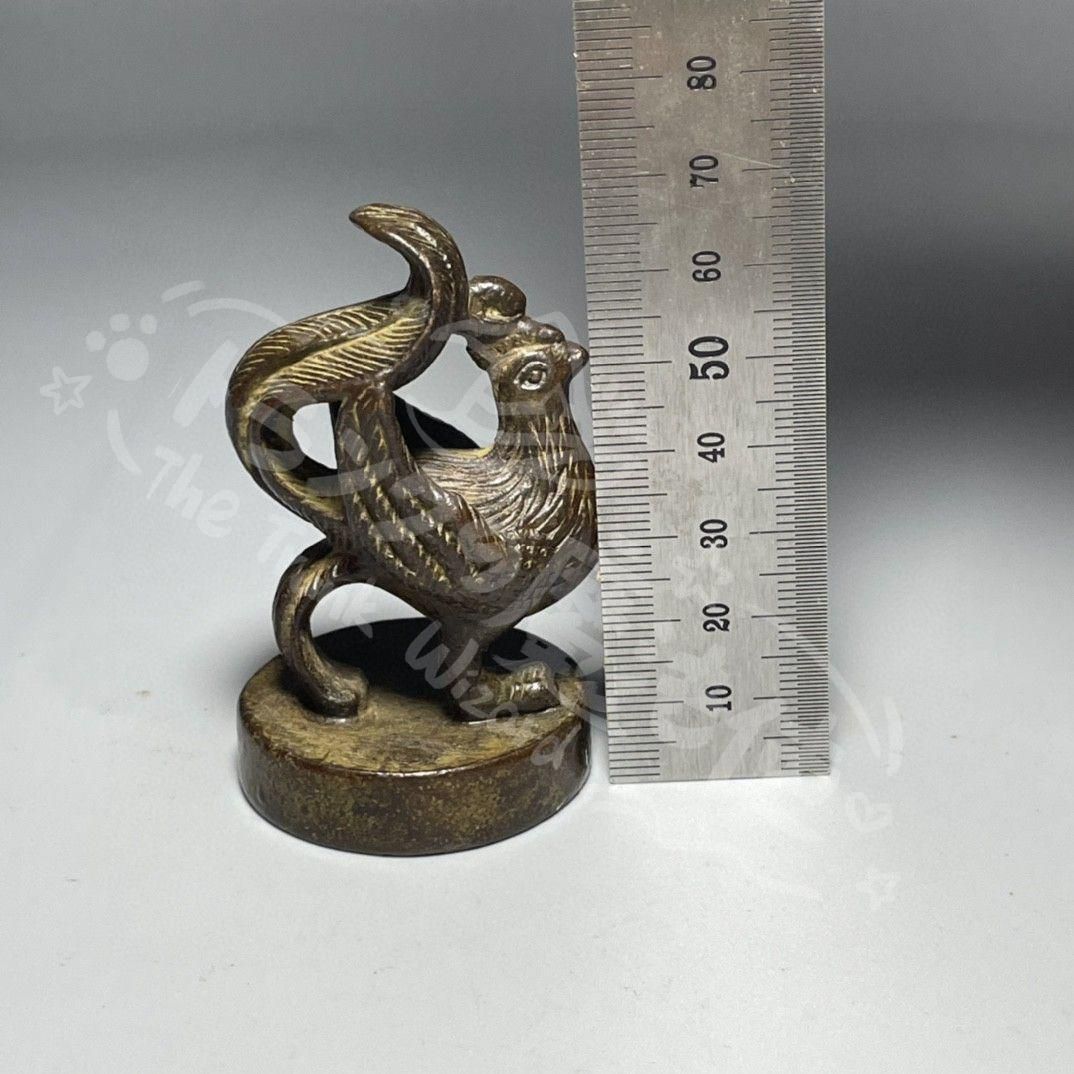 新年ギフト銅 細工 神獣朱雀印 鎮宅 辟邪 開運 風水書道具文房具工芸品