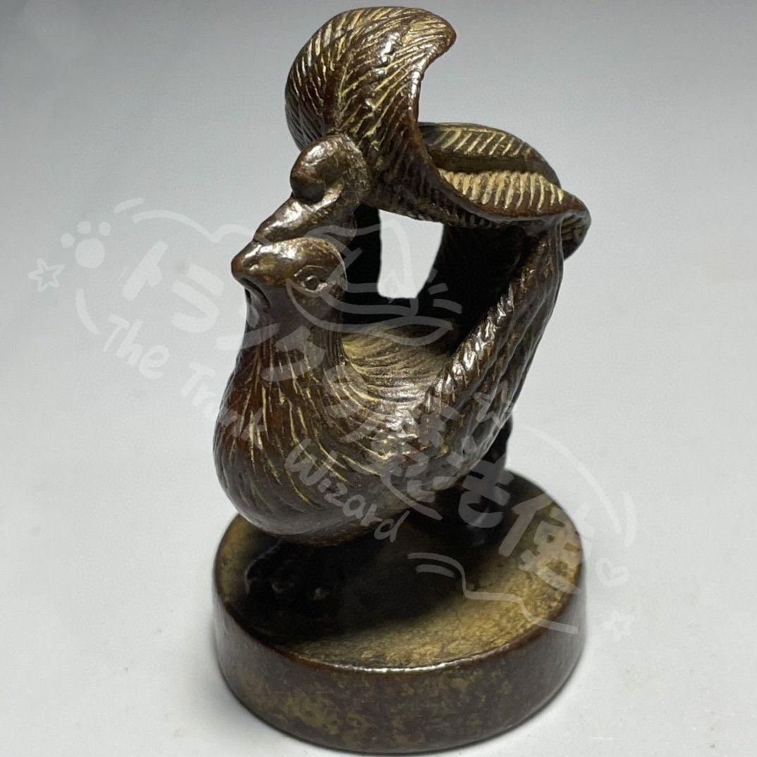 新年ギフト銅 細工 神獣朱雀印 鎮宅 辟邪 開運 風水書道具文房具工芸品