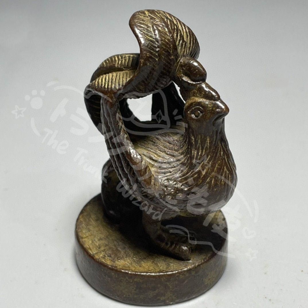 新年ギフト銅 細工 神獣朱雀印 鎮宅 辟邪 開運 風水書道具文房具工芸品