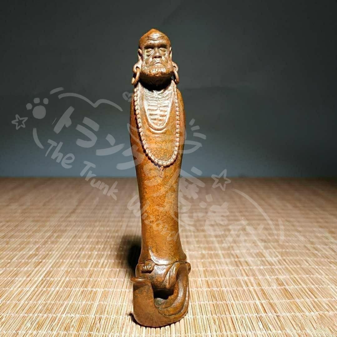 新年ギフト銅 細工 茶道具 香道具 達磨祖師香挿 茶寵 工芸品 美術品