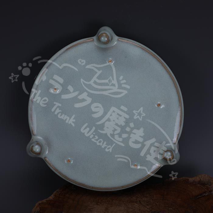 新年ギフト宋代汝窯天青釉加彩花鳥文三足洗 景徳鎮 陶磁器 装飾品 現代