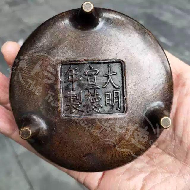 新年ギフト銅細工 宣徳炉 香炉 香道具 装飾品 工芸品 美術品 置物