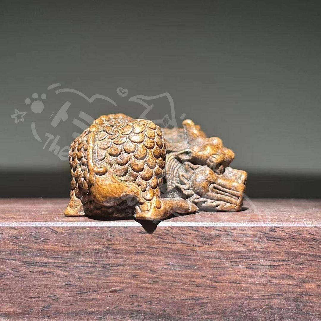 新年ギフト麒麟 銅器 銅製品 鎮宅 辟邪 開運 風水 招財 文鎮 ペン棚