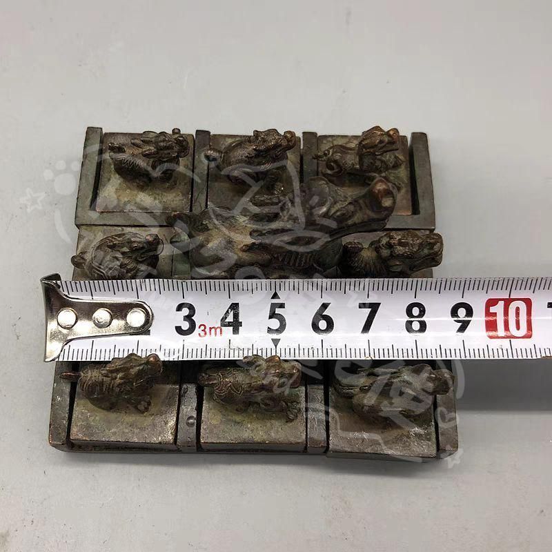 九龍印章 子母印章 銅製 書道具 文房具 装飾品 工芸品 置物 新年ギフト九龍印章 子母印章 銅製 書道具 文房具 装飾品 工芸品 置物