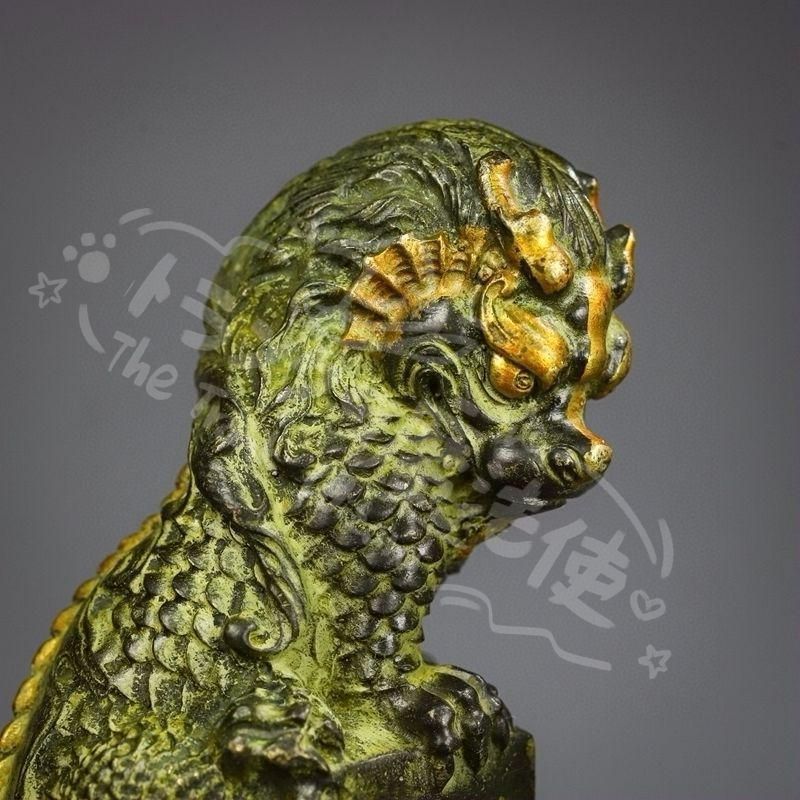 銅制 鎮水獣麒麟 鎮宅 辟邪 開運 風水 招財 卓上 装飾品 置物 工芸品 新年ギフト銅制 鎮水獣麒麟 鎮宅 辟邪 開運 風水 招財 卓上 装飾品