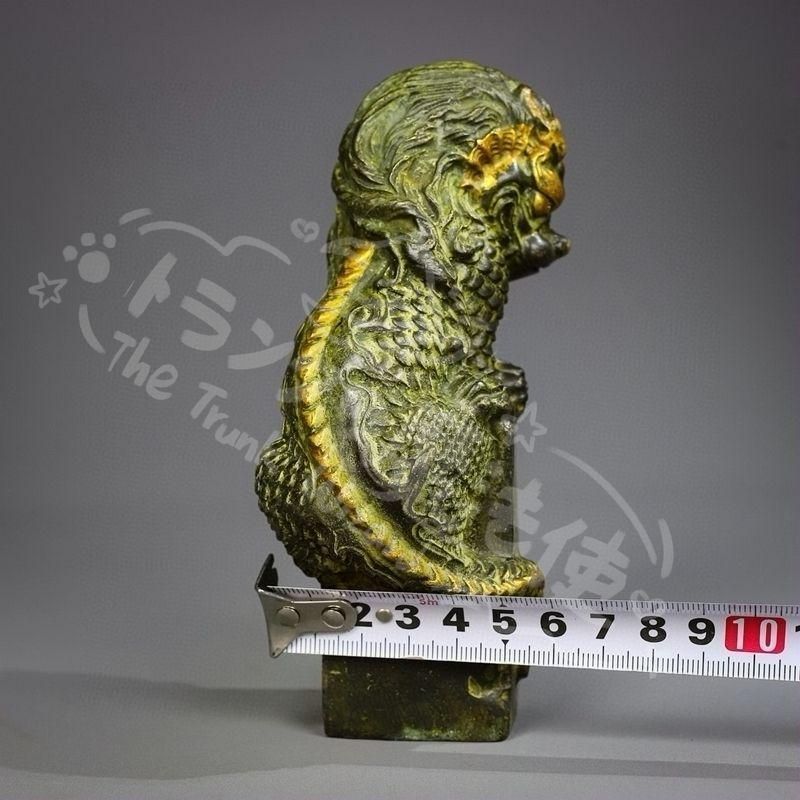 新年ギフト銅制 鎮水獣麒麟 鎮宅 辟邪 開運 風水 招財 卓上 装飾