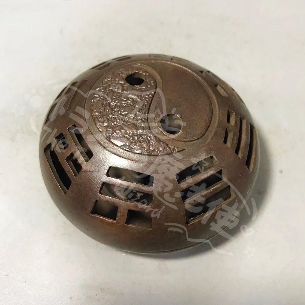 新年ギフト透かし彫り八卦香炉 香道具 現代工芸品 美術品 置物
